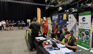 Judging panel at the science and engineering challenge